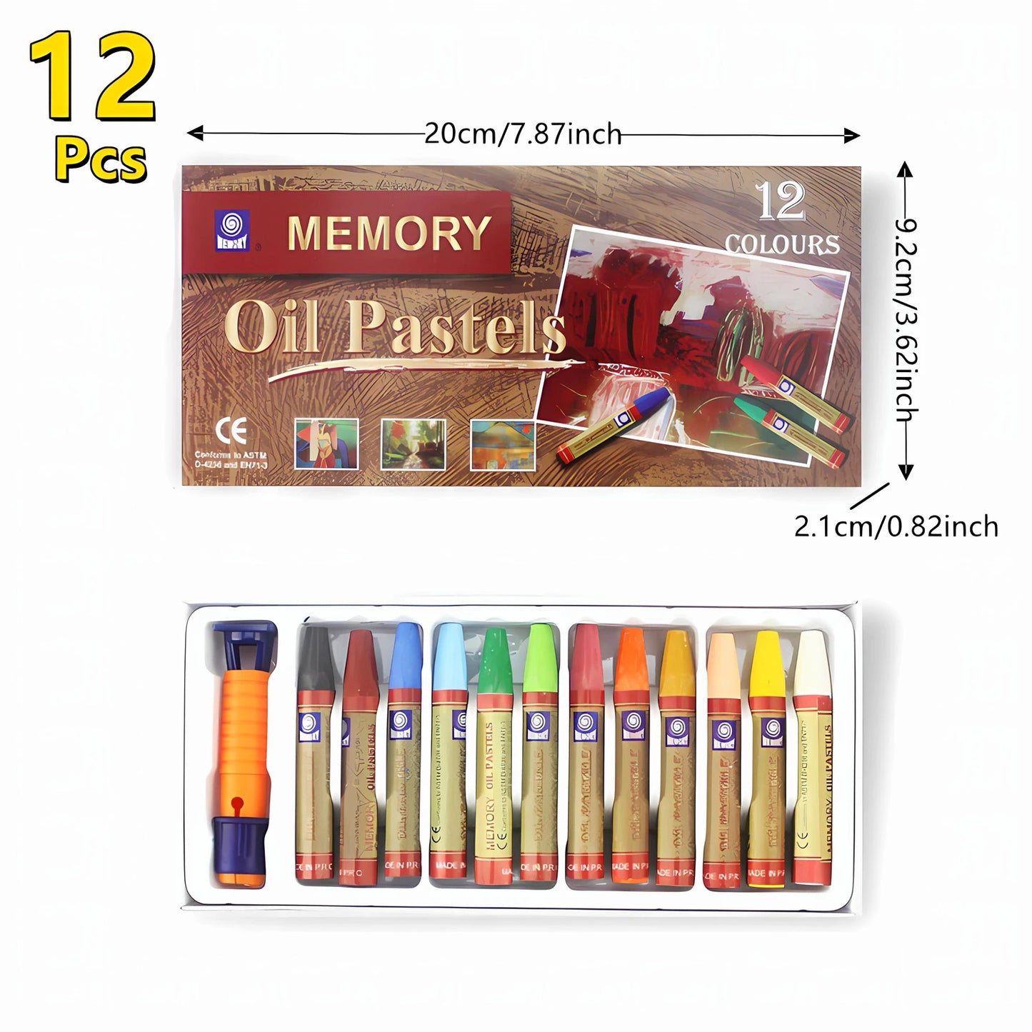 12, 18, 24 or 36 Colors Artist Soft Oil Pastel Set
