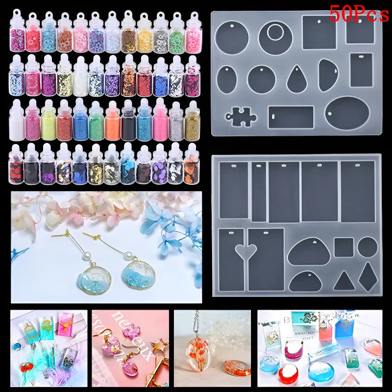 Silicone Molds Kit for Resin Jewelry Casting