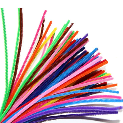 50pcs Colorful Chenille Stems Pipe Cleaners - Choose mixed or individual colors