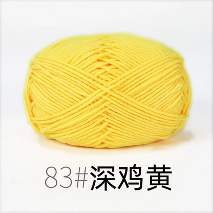 Organic Cotton Yarn 4ply - 1 Ball is 50g of Soft Yarn