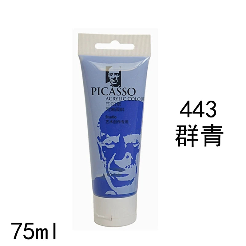 75ml Acrylic Paint Rich Pigments for Canvas. Wood, Watercolor or Multimedia Paper
