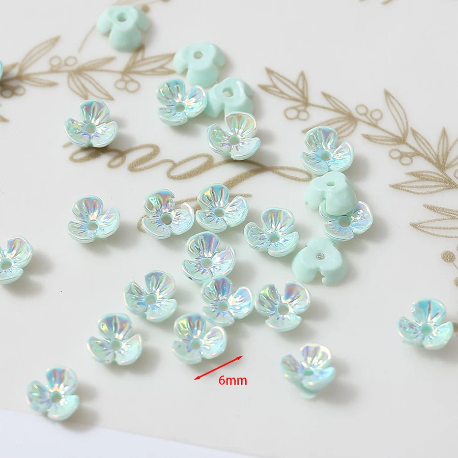 Mini Resin Flower Petals For Jewelry Making - 100pcs, 6mm