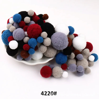 Multi Size Mix Colors Pompoms