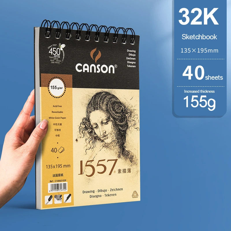 Canson XL Watercolor Sketchbook 16K/32K Spiral Bound Pad