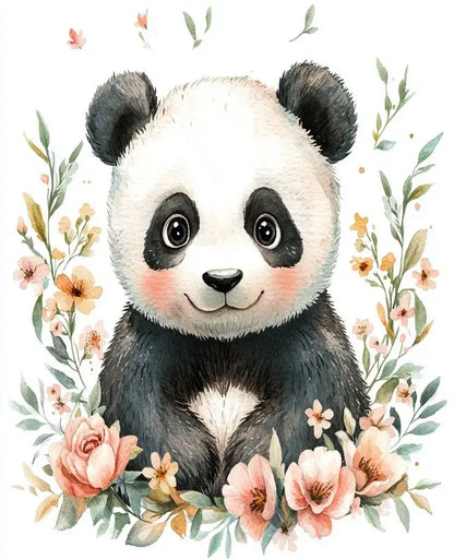 Cute Animals Paint By Number Kits - Perfect for a nursery and child's room
