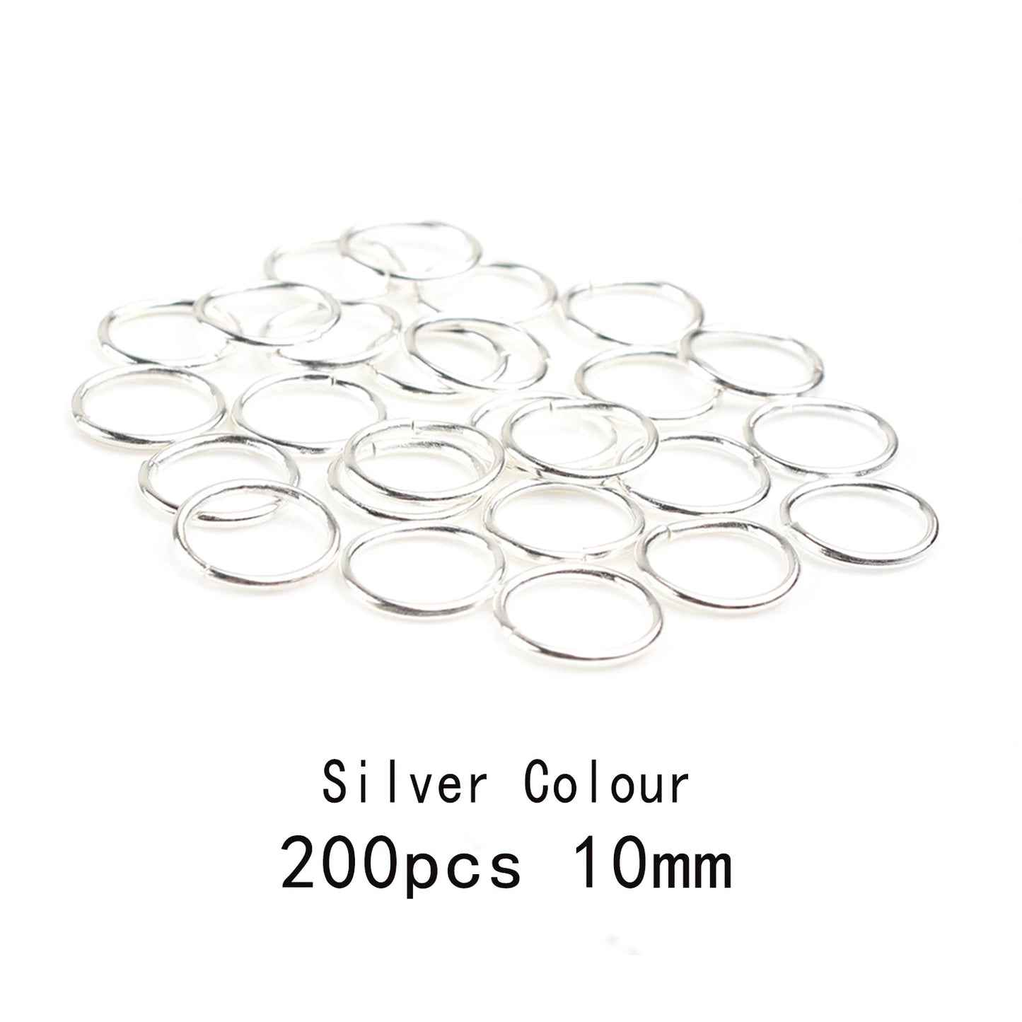3-12mm Gold, Silver, or Bronze Jump Rings, Connectors Loops, Open Jump Rings