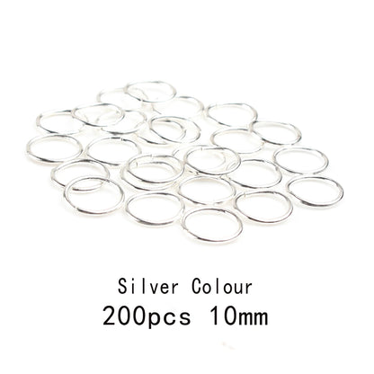 3-12mm Gold, Silver, or Bronze Jump Rings, Connectors Loops, Open Jump Rings