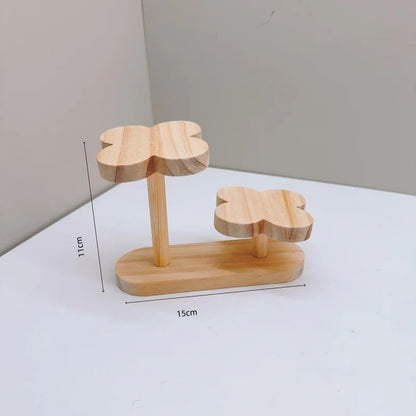 Wooden Display Riser Stand for Wool Felting and Crochet Creations