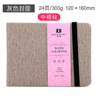 Watercolor Notebook, Medium Texture Watercolor Paper 300g