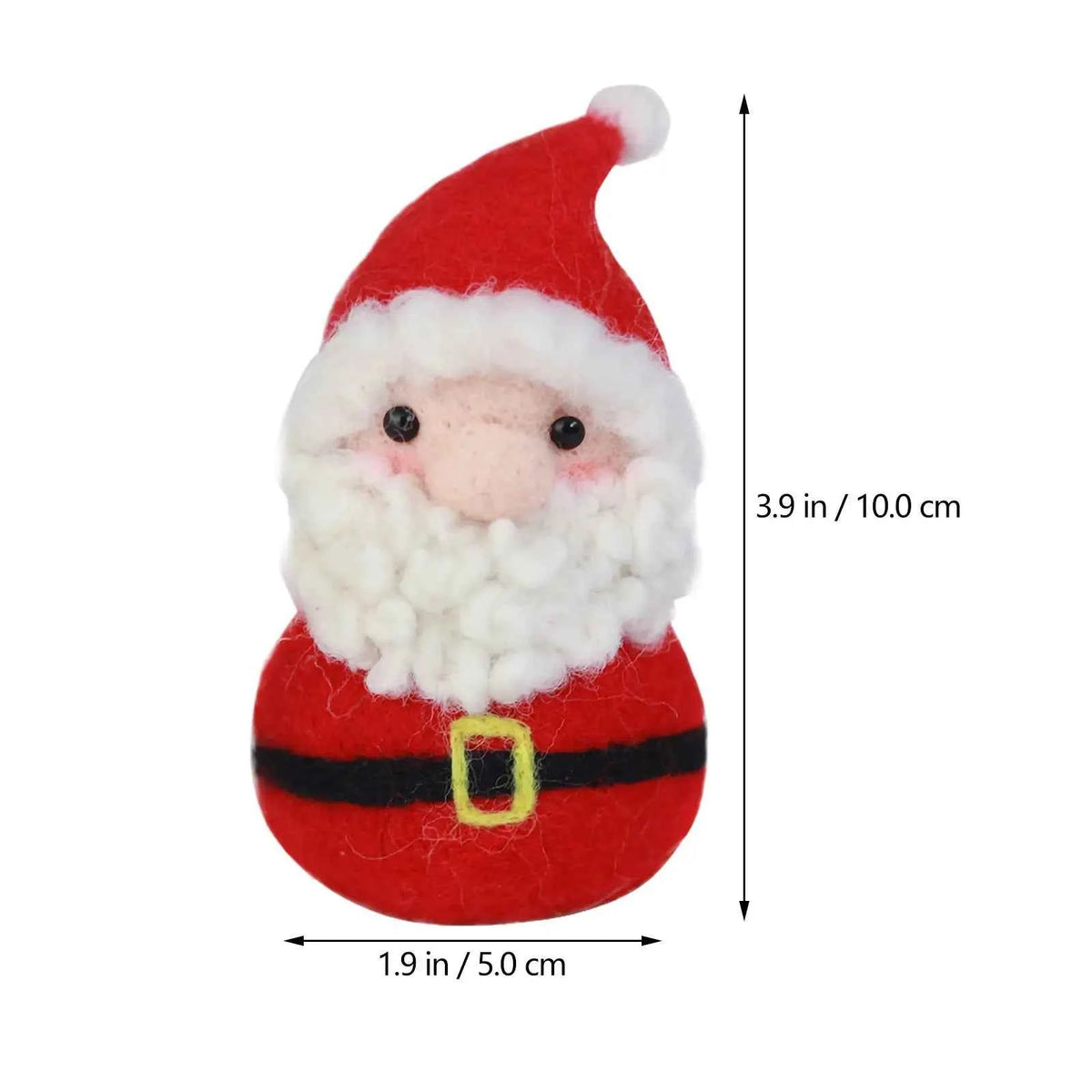 Santa Needle Felting Kit for Beginners – Complete Christmas Wool Felting Set, 10 cm Figure
