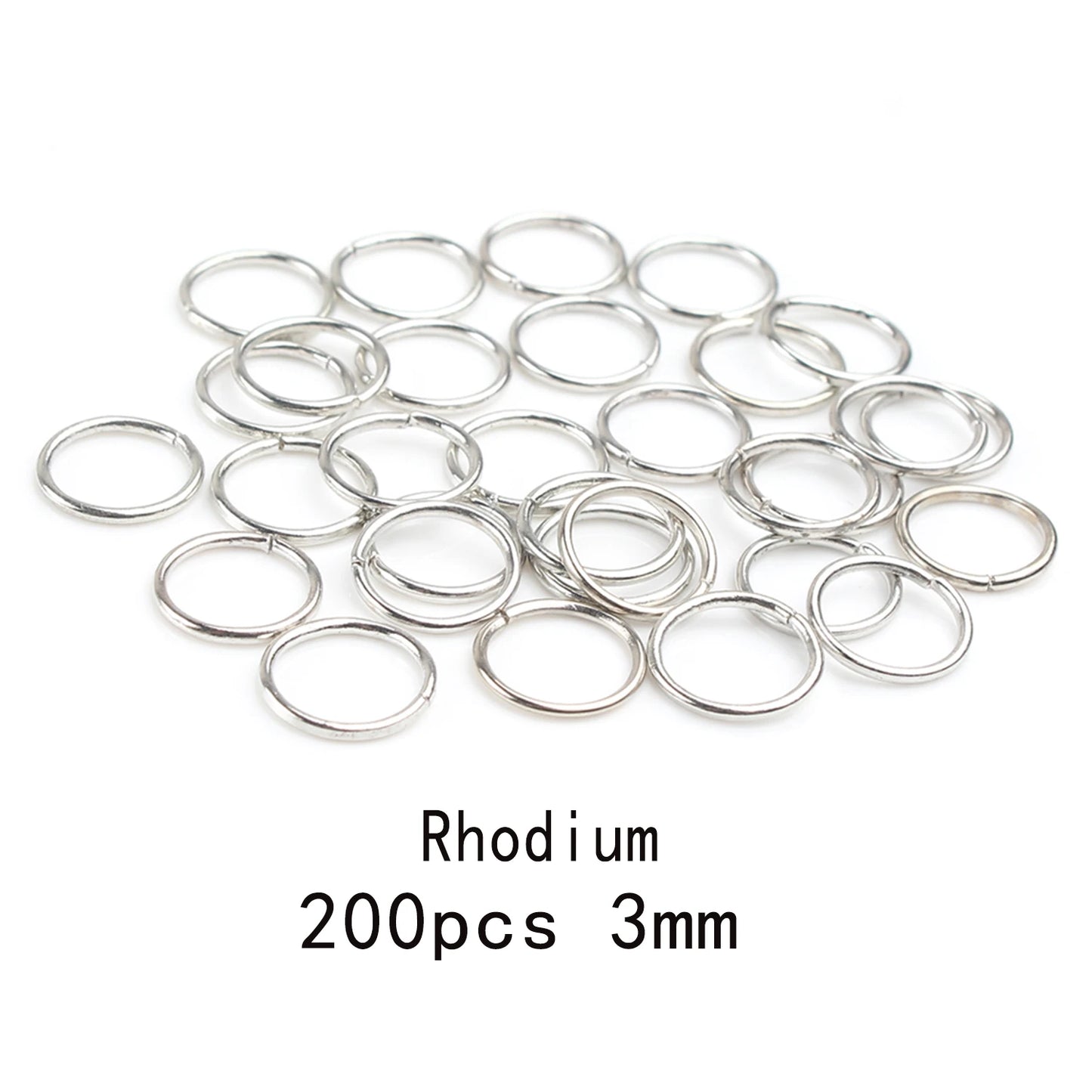 3-12mm Gold, Silver, or Bronze Jump Rings, Connectors Loops, Open Jump Rings