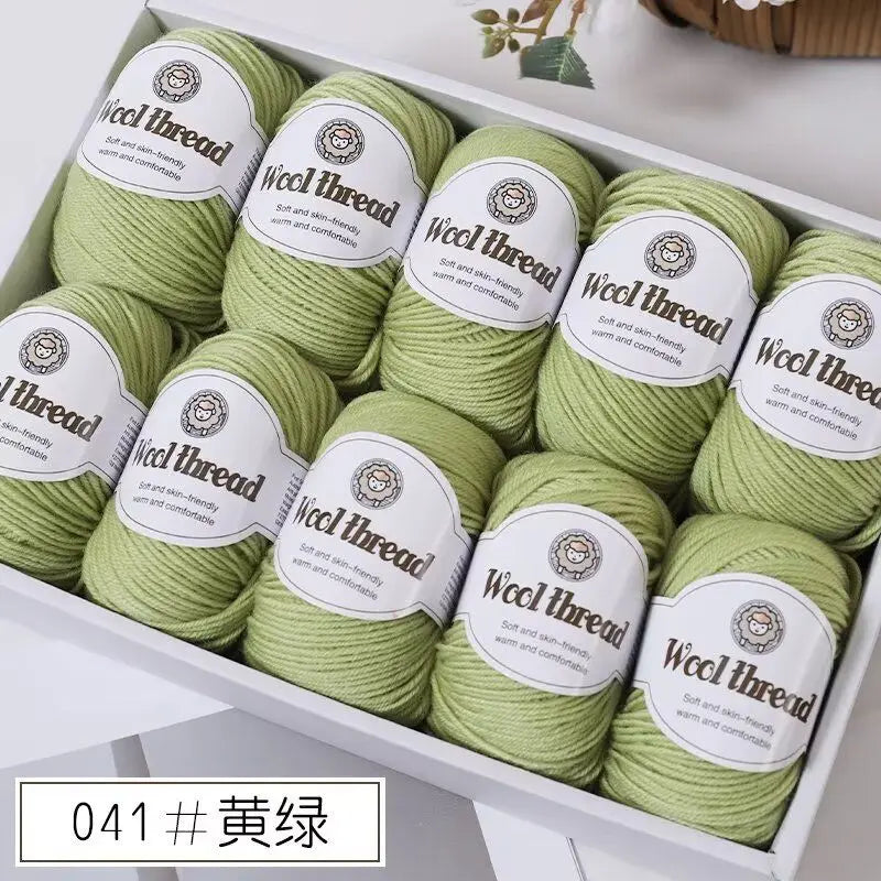 500g Box Set of Skin-friendly 4ply Merino Wool Yarn