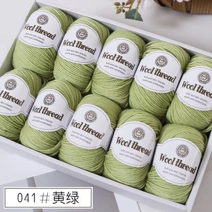 500g Box Set of Skin-friendly 4ply Merino Wool Yarn