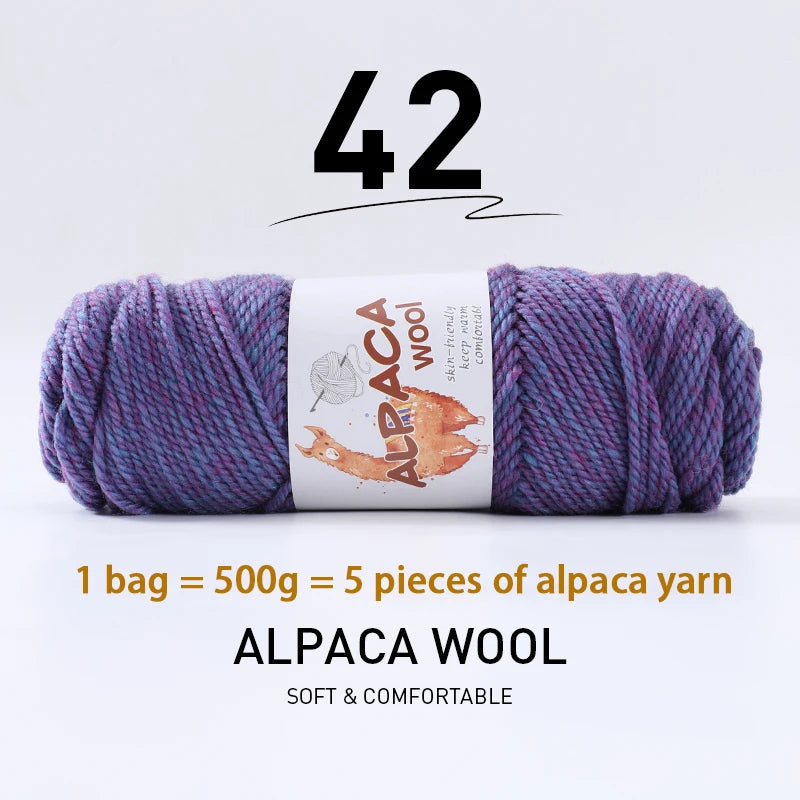 500g (5 pieces) High-Quality Alpaca Wool