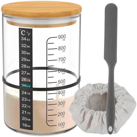 900ml Sourdough Glass Starter Jar