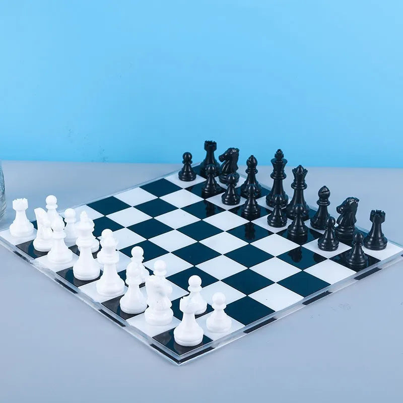 Top Quality 2026New Chess Silicone Molds - DIY Craft Kit for Board Games, Includes Full Size 3D Pieces & Resin Casting Mold