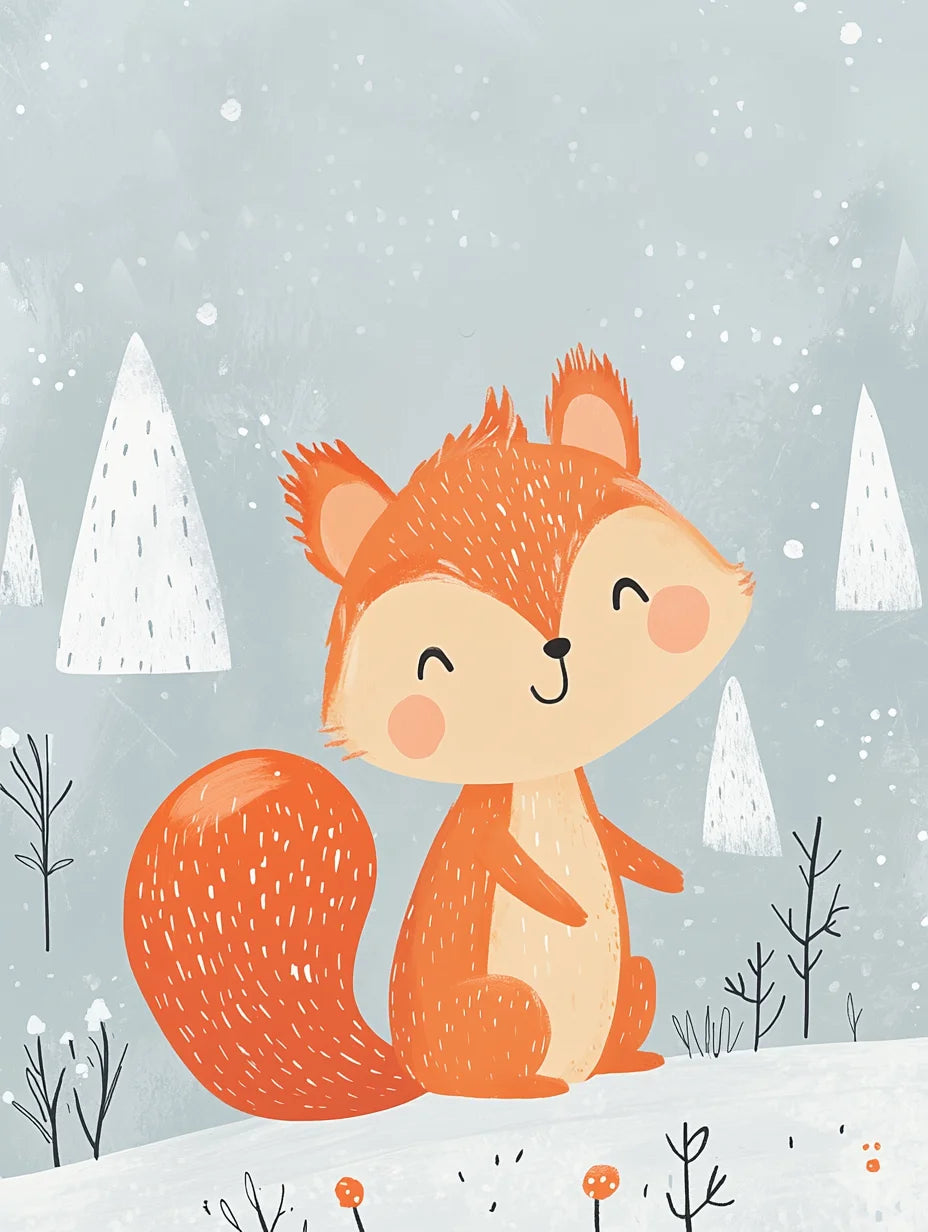 Cute Animals Paint By Number Kits - Perfect for a nursery and child's room