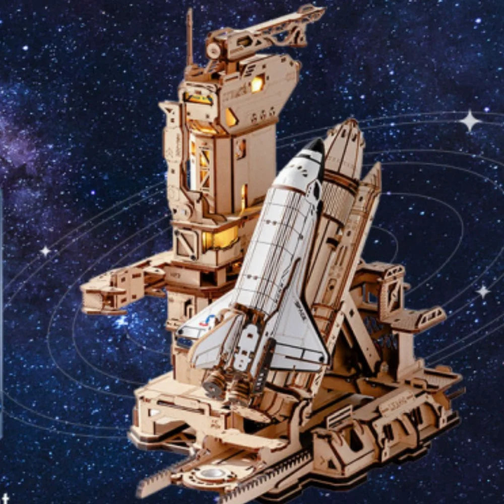 3D Wooden Space Shuttle Model Kit