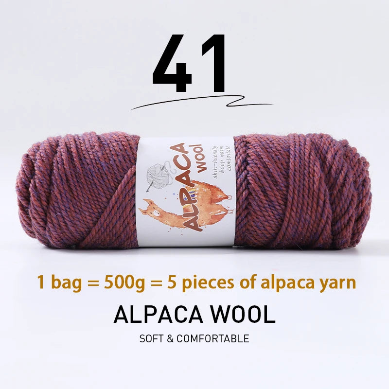 500g (5 pieces) High-Quality Alpaca Wool