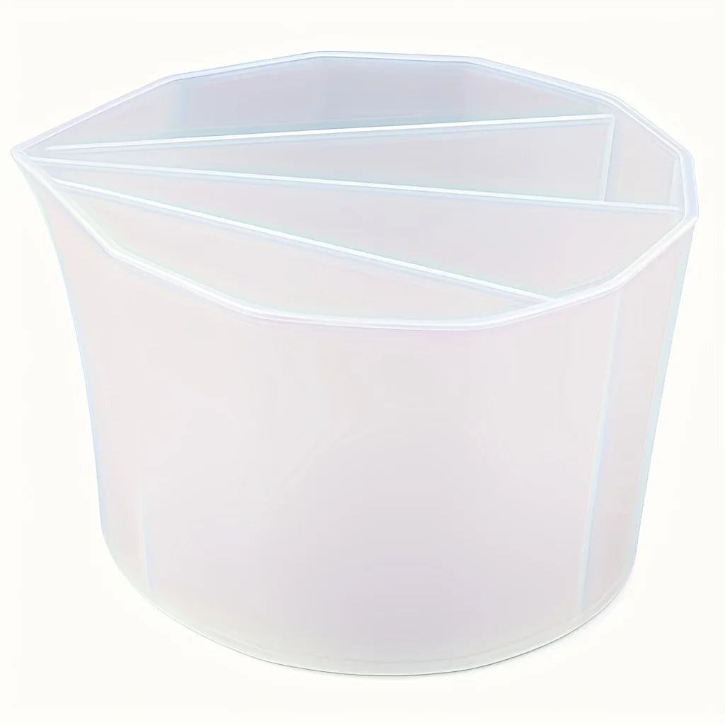 Four channeled plastic pour cup