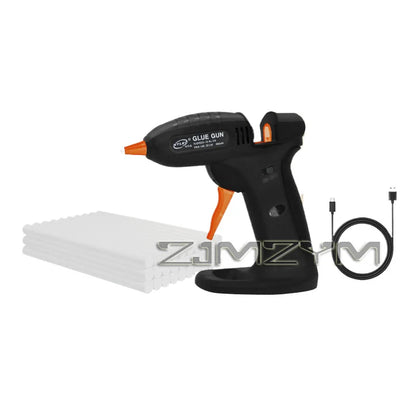 Hot Glue Gun, 3.7V Cordless Glue Gun, Wireless Mini with 30pcs Glue Sticks, Lithium Battery Charging