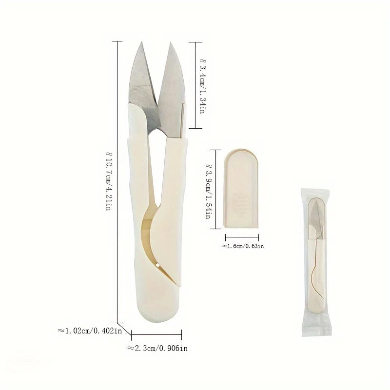 2-piece set - U-shaped scissors with safety handle