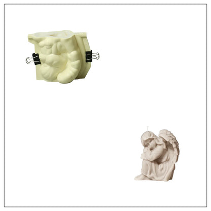 2 Styles of Angel Cherub Silicone Molds for Candle Making