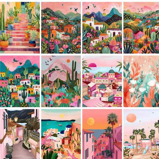 Scenery Painting By Numbers Kit