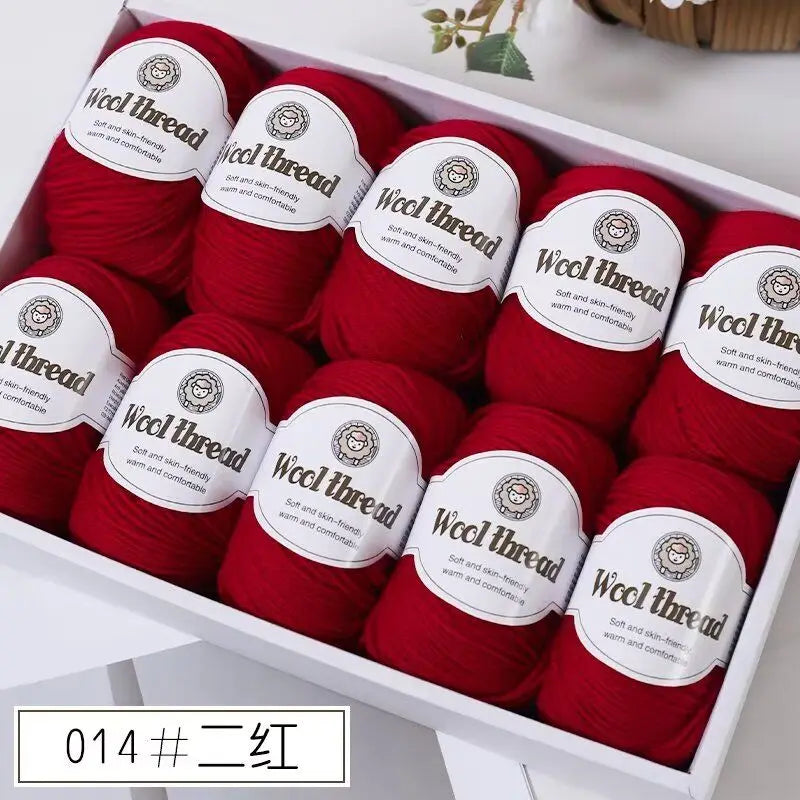 500g Box Set of Skin-friendly 4ply Merino Wool Yarn