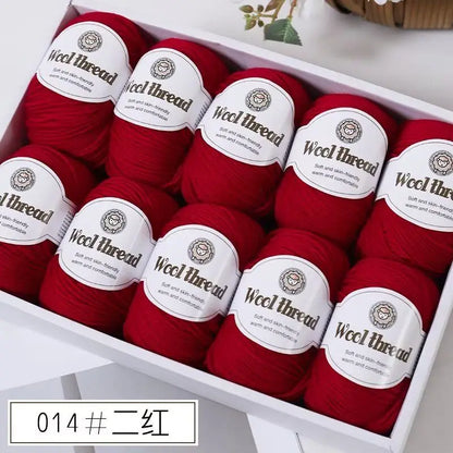 500g Box Set of Skin-friendly 4ply Merino Wool Yarn