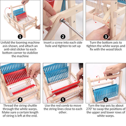 Wooden Weaving Loom Kit