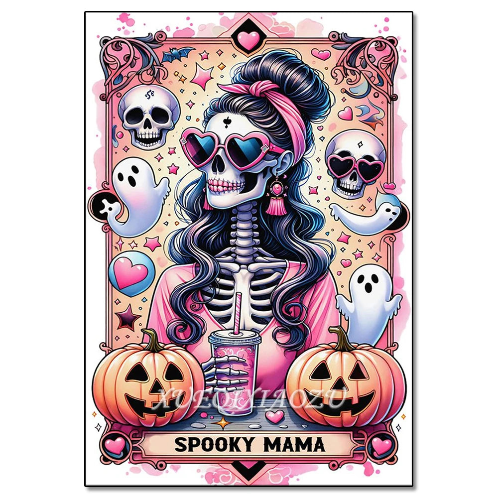 Diamond Art Painting Kit - Skeleton Ladies - Halloween Themes