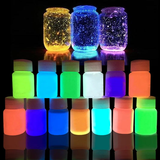 15g Bottle Luminous Powder Pigment for Epoxy Resin Glow In The Dark Jewelry Making Supplies
