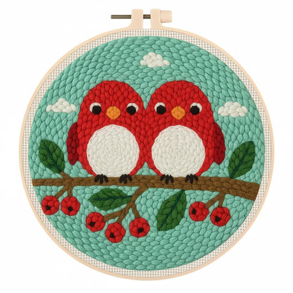Animal Punch Needle Kits - for Kids and Beginners - 20x20cm