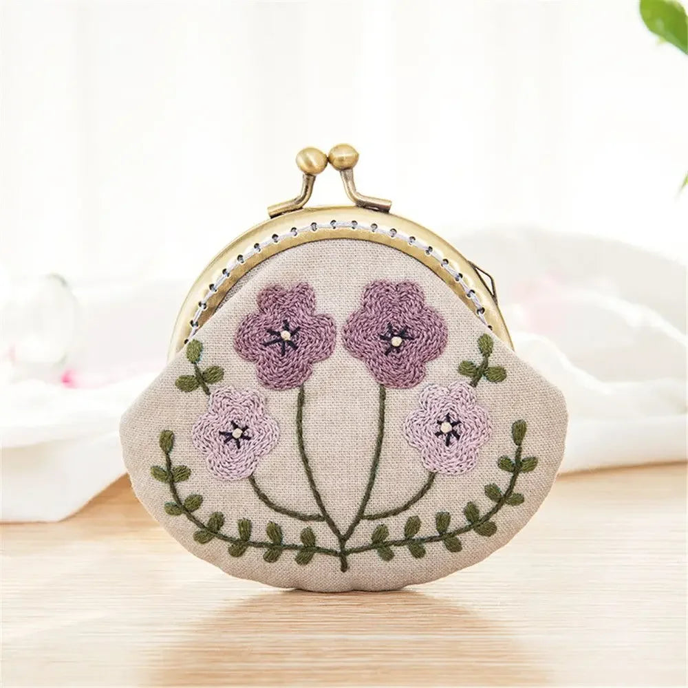 Embroidery Coin Purse Kit