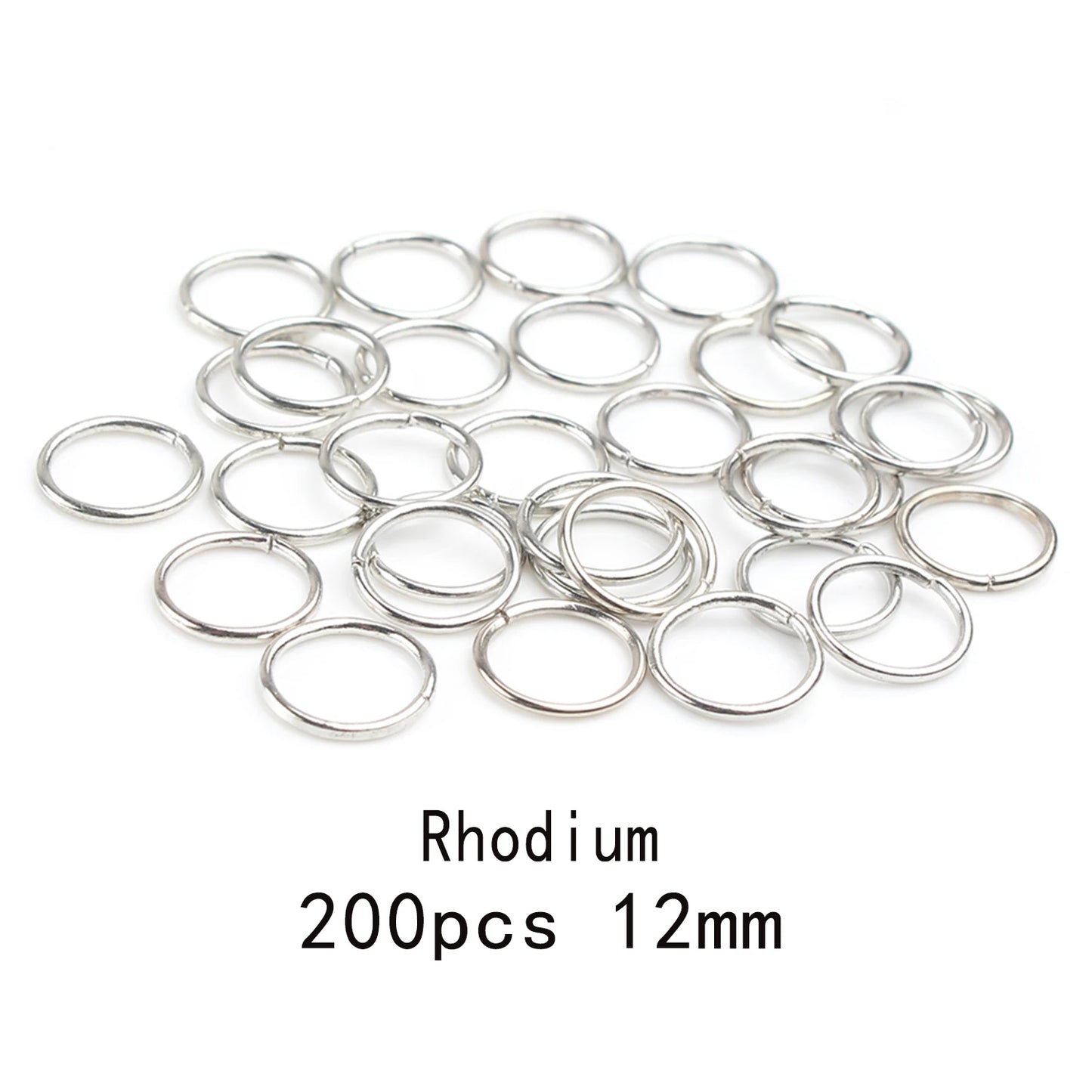 3-12mm Gold, Silver, or Bronze Jump Rings, Connectors Loops, Open Jump Rings