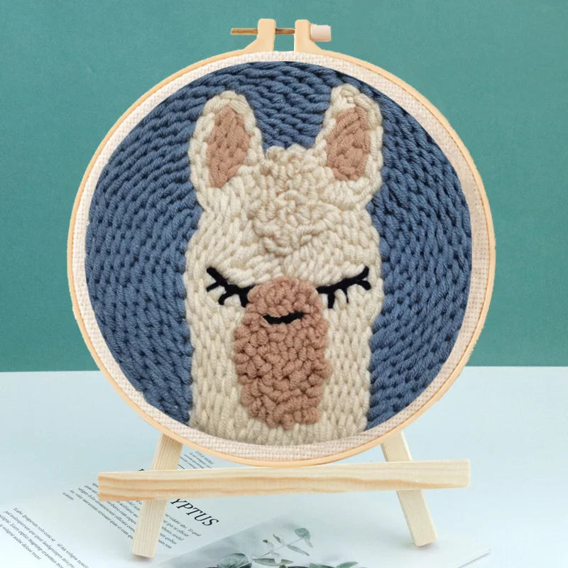 Cute Animal Punch Needle Kits  - Easy for Beginners