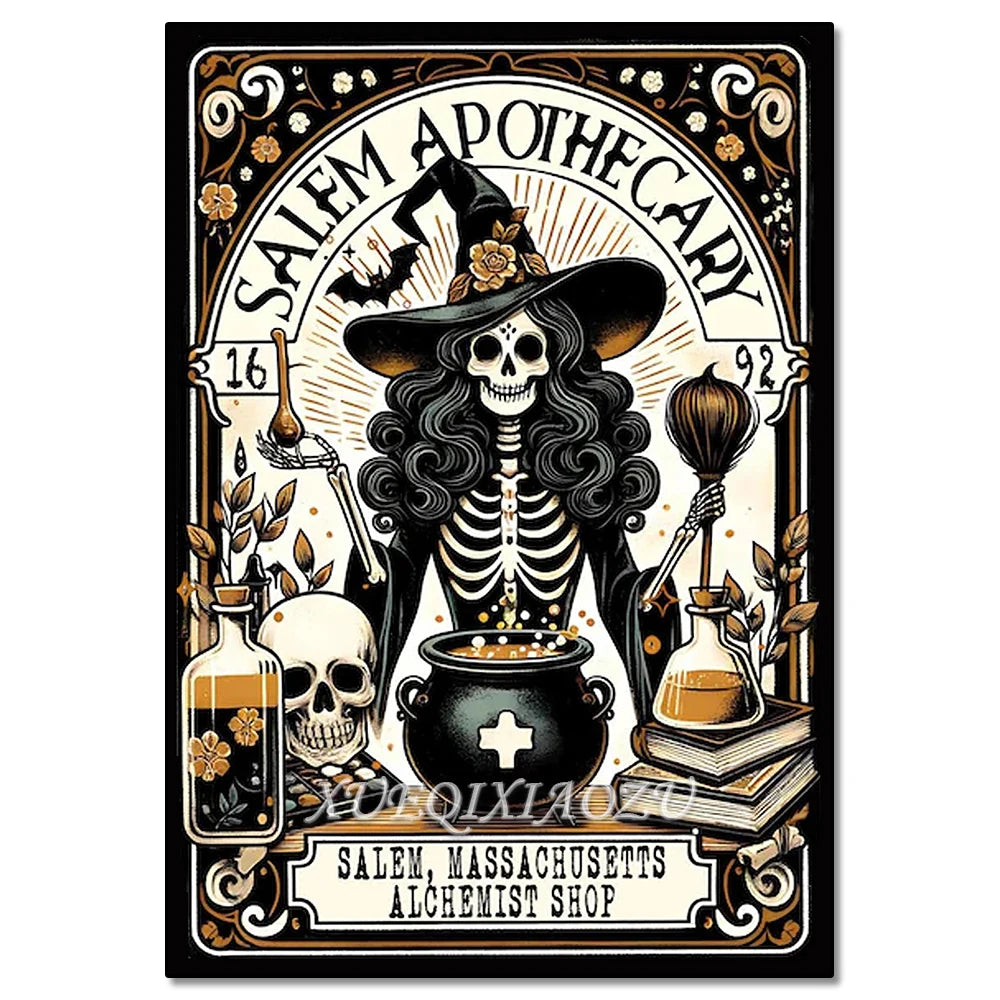 Diamond Art Painting Kit - Skeleton Ladies - Halloween Themes