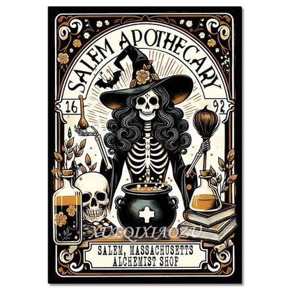 Diamond Art Painting Kit - Skeleton Ladies - Halloween Themes