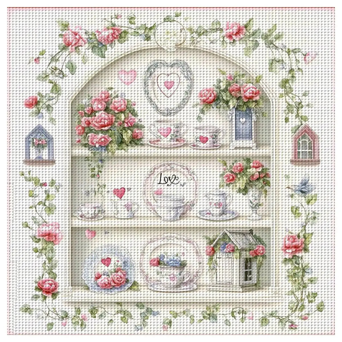 Cross-Stitch Kit - Size 40X40CM - 11CT or 14CT DIY