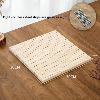 Wooden Crochet Block Plate Reusable