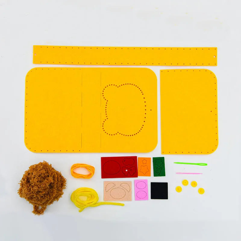 Felt Animal Bag Set for Beginners - Learn to Sew