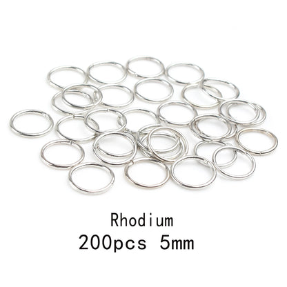 3-12mm Gold, Silver, or Bronze Jump Rings, Connectors Loops, Open Jump Rings