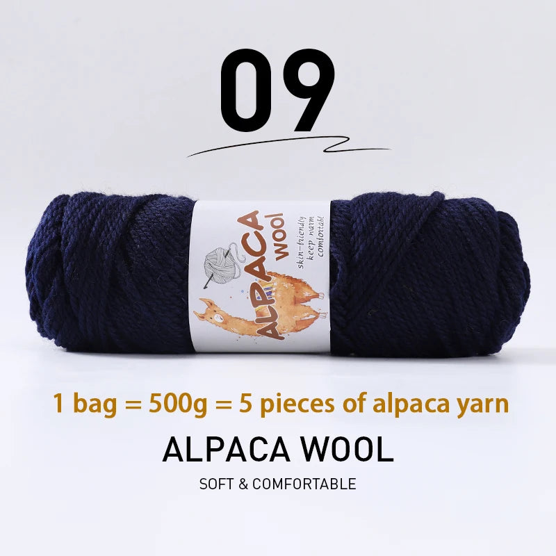 500g (5 pieces) High-Quality Alpaca Wool