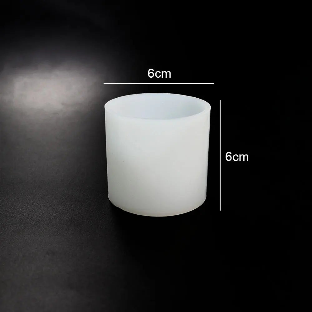 Cylinder and Hexagon Silicone Molds for Candle Making - 7 sizes