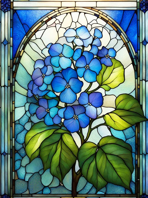 Diamond Painting Kits of Flowers, Different Sizes Available in a Round or Rectangle Shape