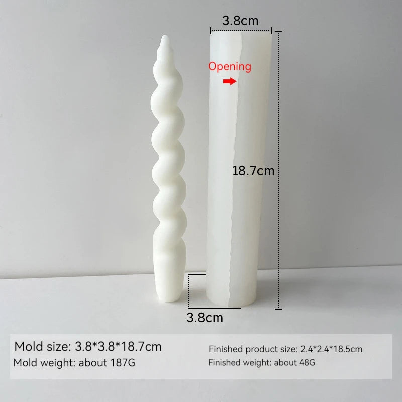 Taper Silicone Molds for Candle Making: 16  Styles - 1 option for a 61 meter Roll of Cotton Wick