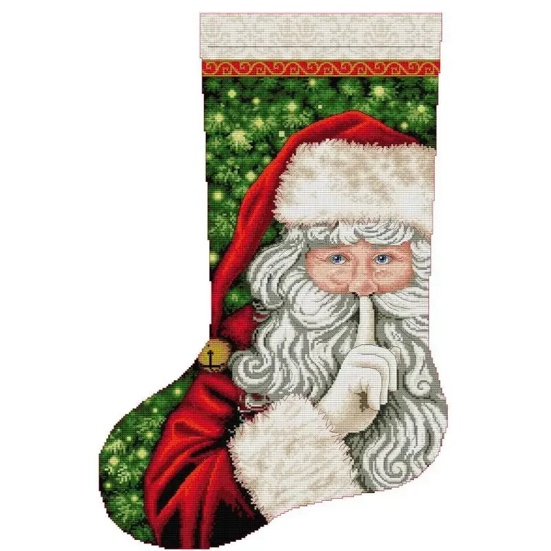 Christmas Stocking Cross Stitch Kits: 11, 14, or 16 CT