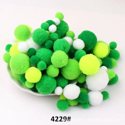Multi Size Mix Colors Pompoms