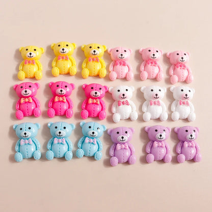 Various Resin Filling Charms for Jewelry Making - Flat Backed, 10 pieces